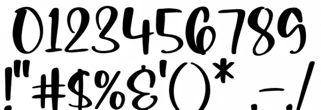 Qwertiya Font OTHER CHARS