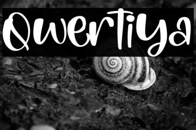 Qwertiya Font examples