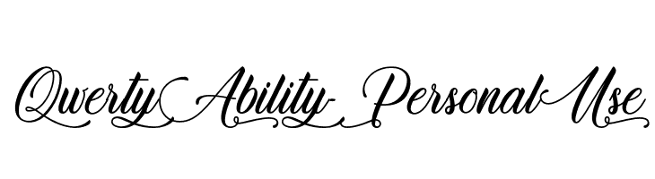 Qwerty Ability - Personal Use  Free Fonts Download