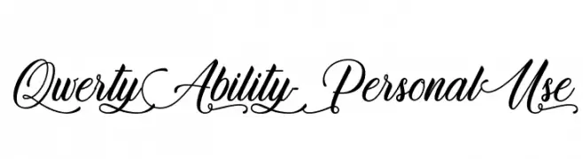 Qwerty Ability - Personal Use  لخطوط تنزيل
