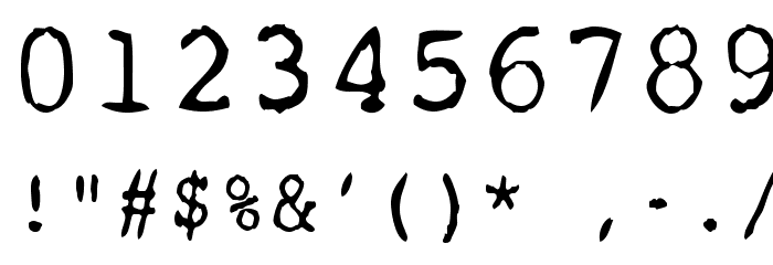 Qwerty Font OTHER CHARS