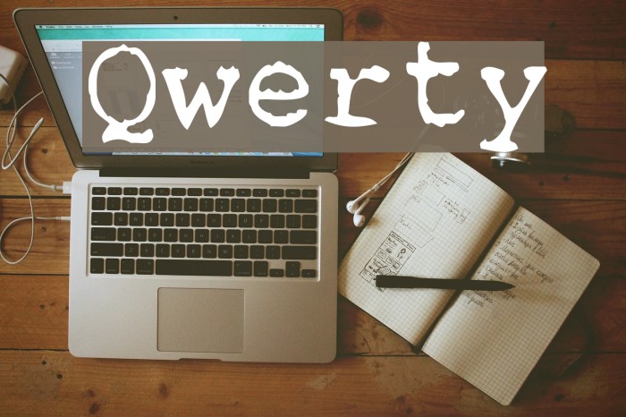 Qwerty Font examples
