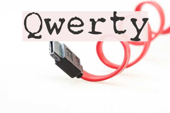 Qwerty Font examples