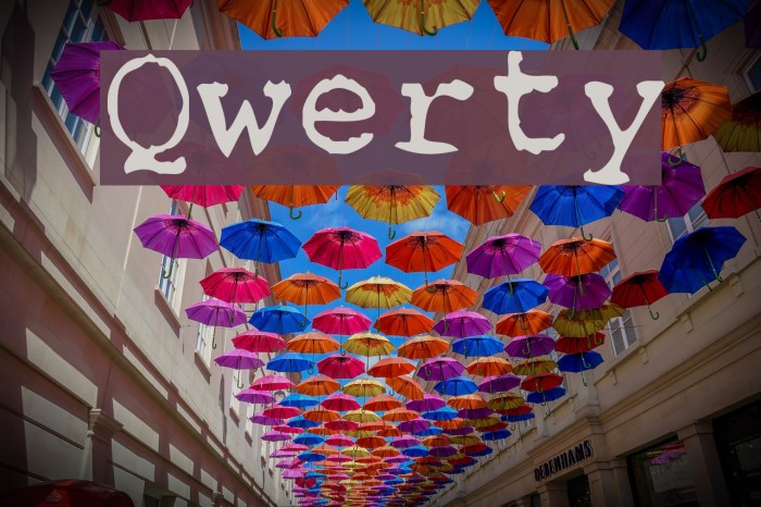 Qwerty Font examples