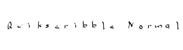 Qwikscribble Normal  baixar fontes gratis