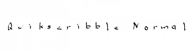 Qwikscribble Normal  Frei Schriftart Herunterladen