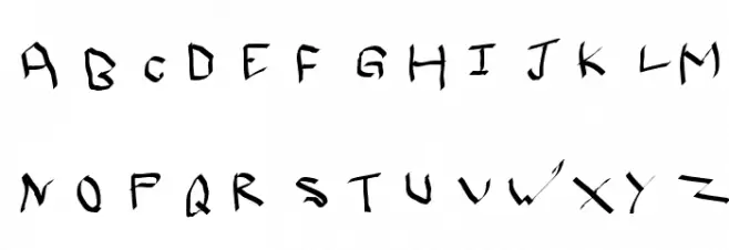 Qwikscribble Normal Font Litere mari