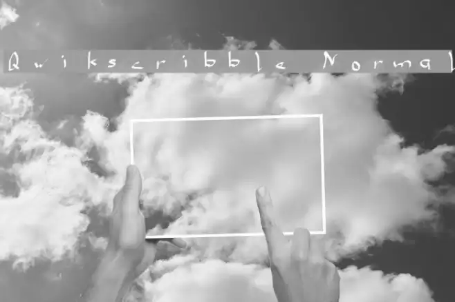 Qwikscribble Normal Font examples