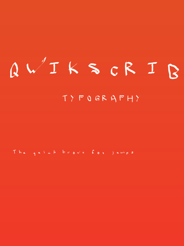 Qwikscribble Normal Poster