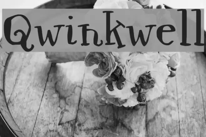 Qwinkwell Font examples