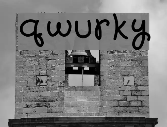qwurky Font examples
