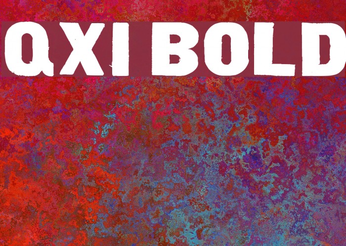 qxi Bold Font examples