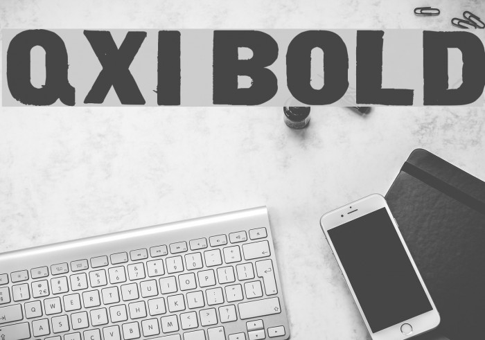 qxi Bold Font examples