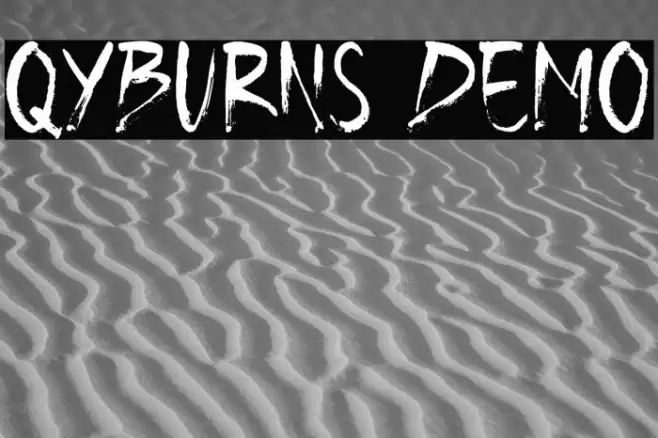 Qyburns Demo Font examples