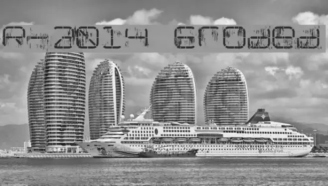 R-2014 Eroded フォント examples