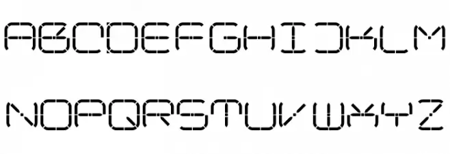 R-2014 Font UPPERCASE