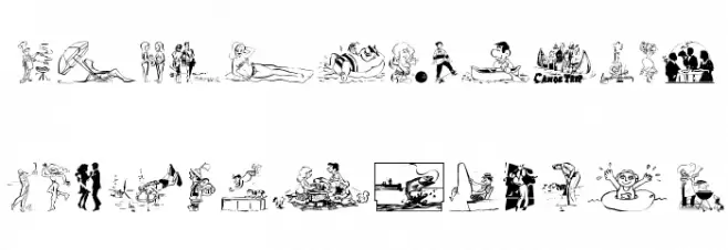 R and R Schriftart Groß