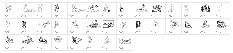 R and R Character Map