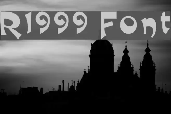 R1999 Шрифта examples