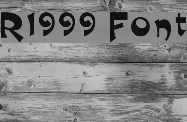 R1999 Шрифта examples