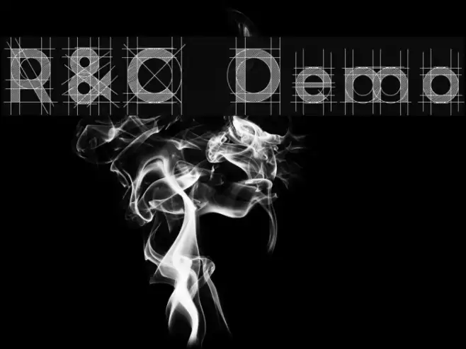R&C Demo Font examples