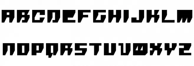 R.P.G. Schriftart Kleinbuchstaben