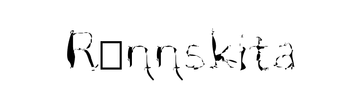 Rännskita  font caratteri gratis