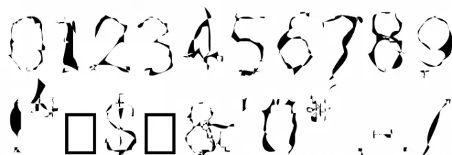 Rännskita Font OTHER CHARS