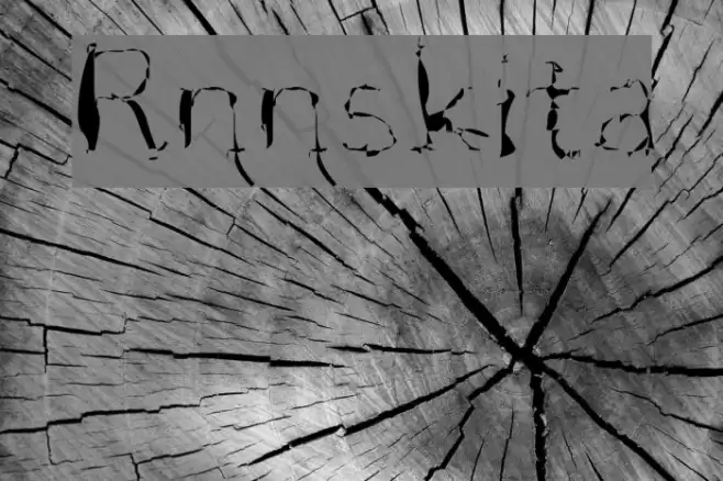Rännskita Font examples