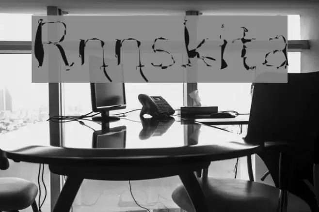 Rännskita Font examples