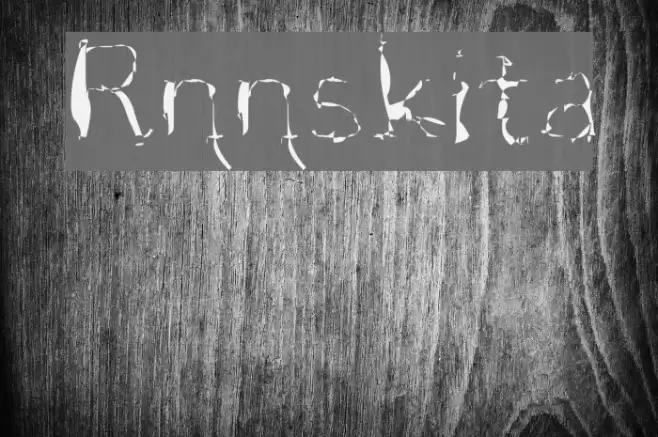 Rännskita Font examples