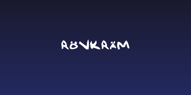 Rövkräm Social Header