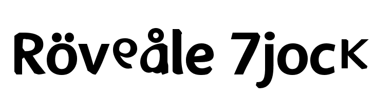 Rövpåle Tjock Font