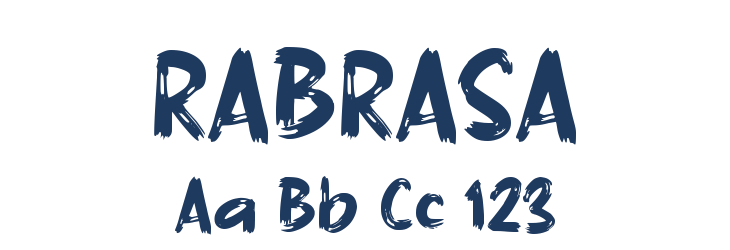 RABRASA Font Preview