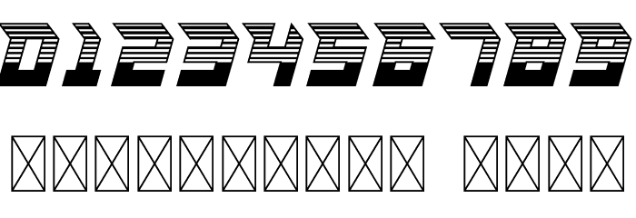 RACE SPACE STRIPE Font OTHER CHARS