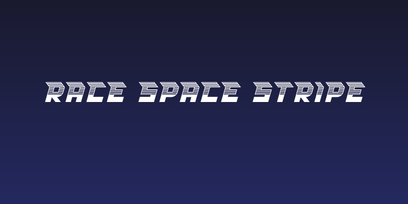 RACE SPACE STRIPE Social Header