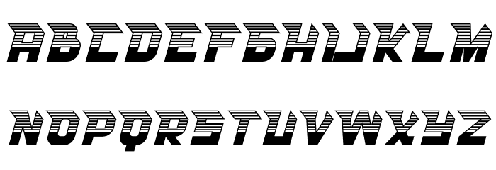 RACE SPACE STRIPE Font LOWERCASE