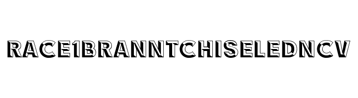 RACE1 Brannt Chiseled NCV  Frei Schriftart Herunterladen