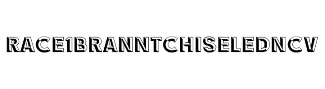 RACE1 Brannt Chiseled NCV  baixar fontes gratis