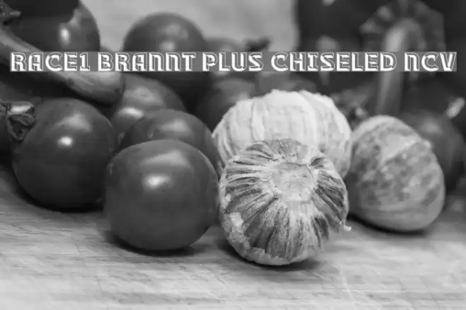 RACE1 Brannt Plus Chiseled NCV Font examples