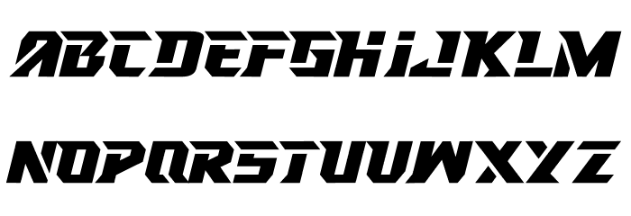 RACING HARD Font LOWERCASE