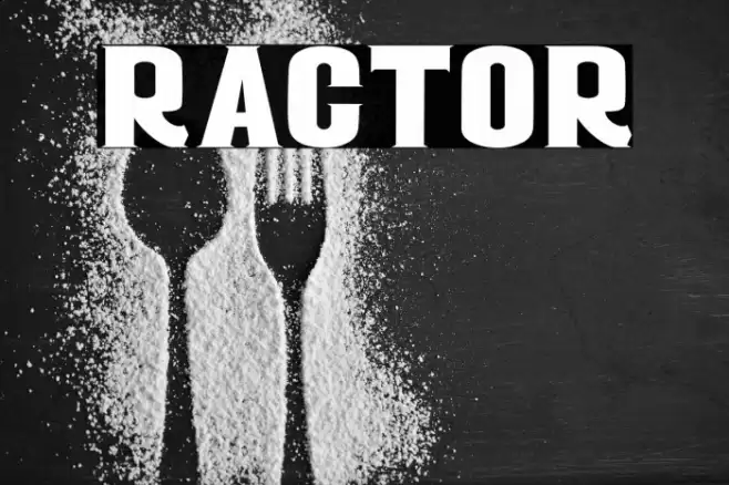 RACTOR Font examples