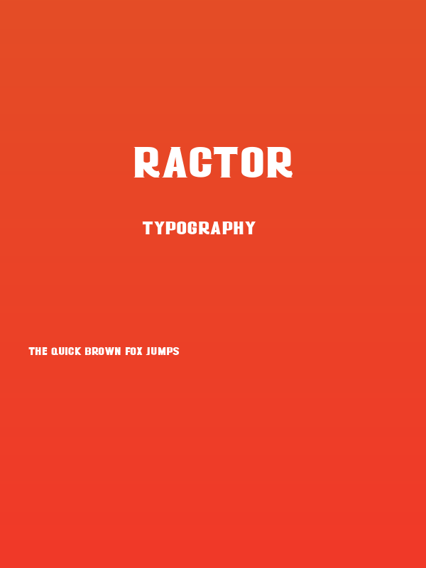 RACTOR Poster