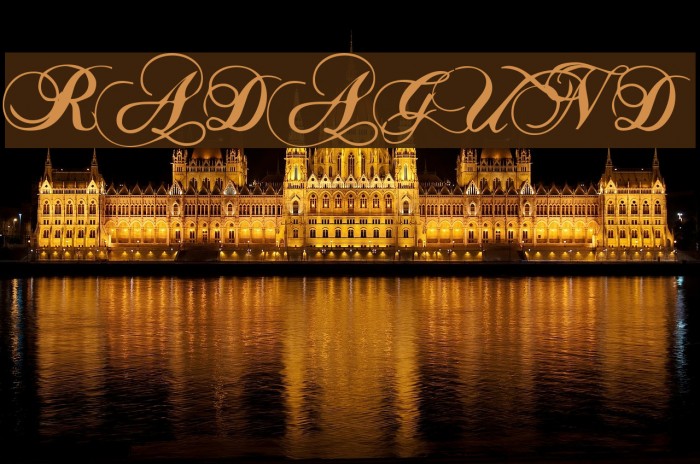 RADAGUND Font examples