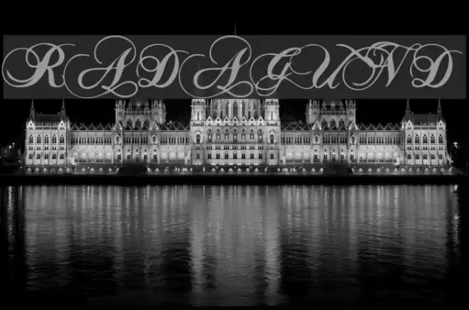 RADAGUND Font examples