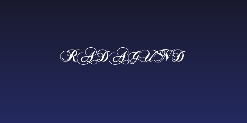 RADAGUND Social Header