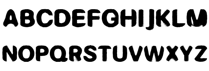RADAR Font LOWERCASE