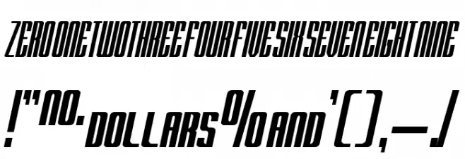 RADARitalic by Doug Sheets Font OTHER CHARS