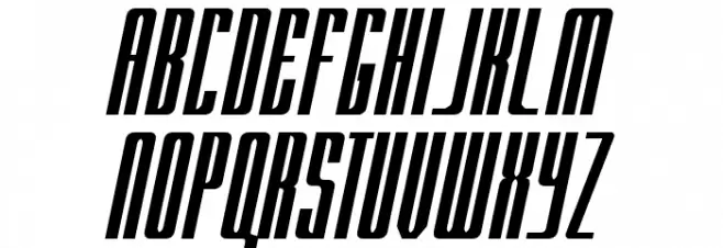RADARitalic by Doug Sheets Schriftart Groß