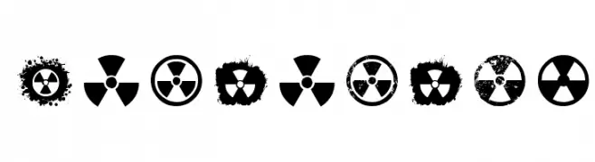 RADIATION  les polices de caractères gratuit tlcharger